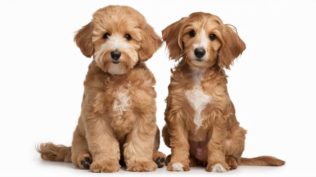 Goldendoodle haircuts: teddy bear cut vs. puppy cut.